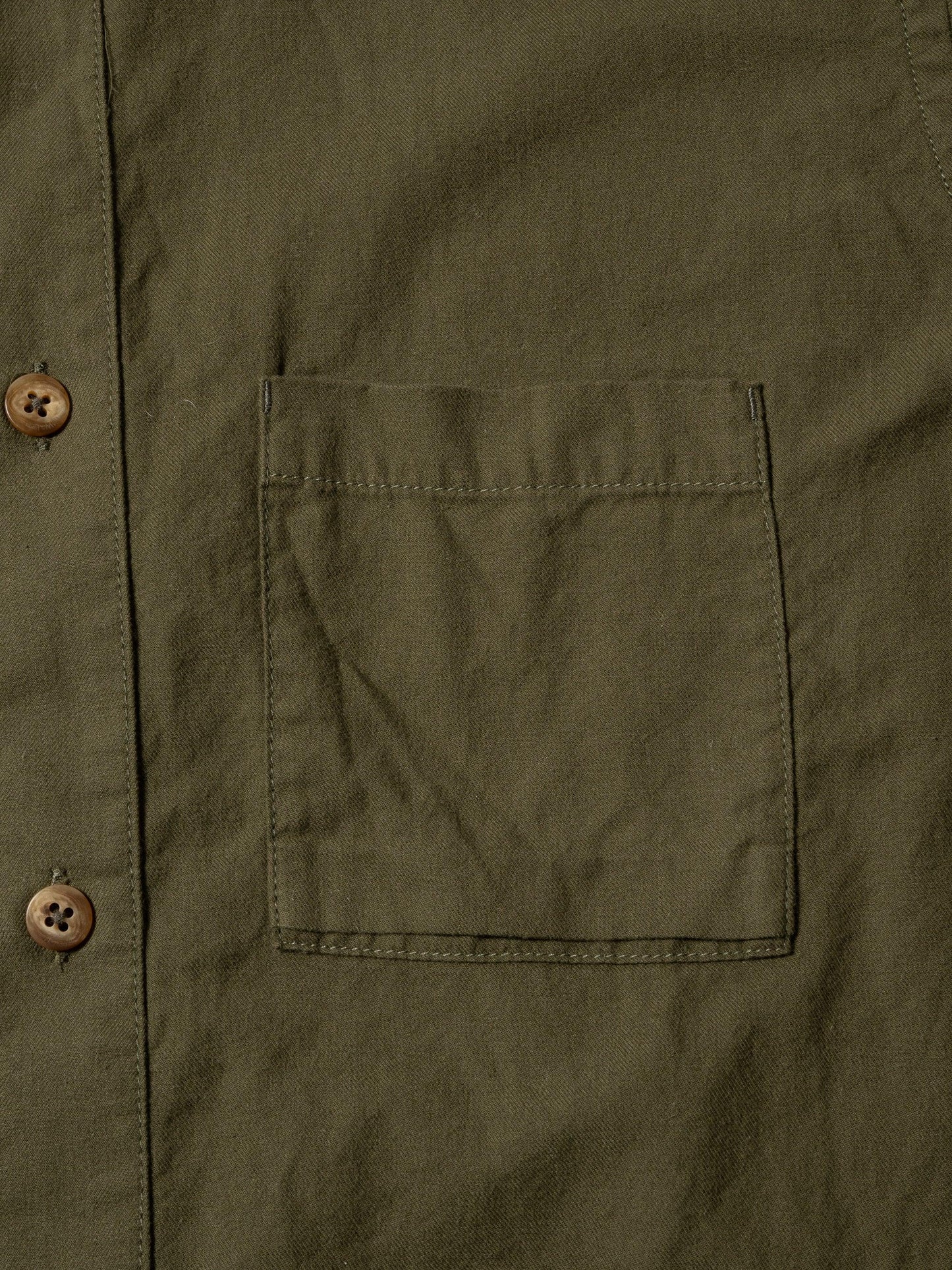 ORGANIZED B.D.SHIRT / COTTON PEACH SKIN TWILL 襯衫