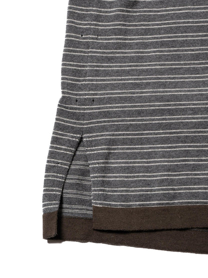 CRAFTED BORDER SWEATER /COTTON YARN 針織衫