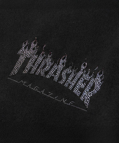Thrasher/スラッシャー/LHP聯名 RHINESTONE HOODIE 萊茵石連帽衛衣