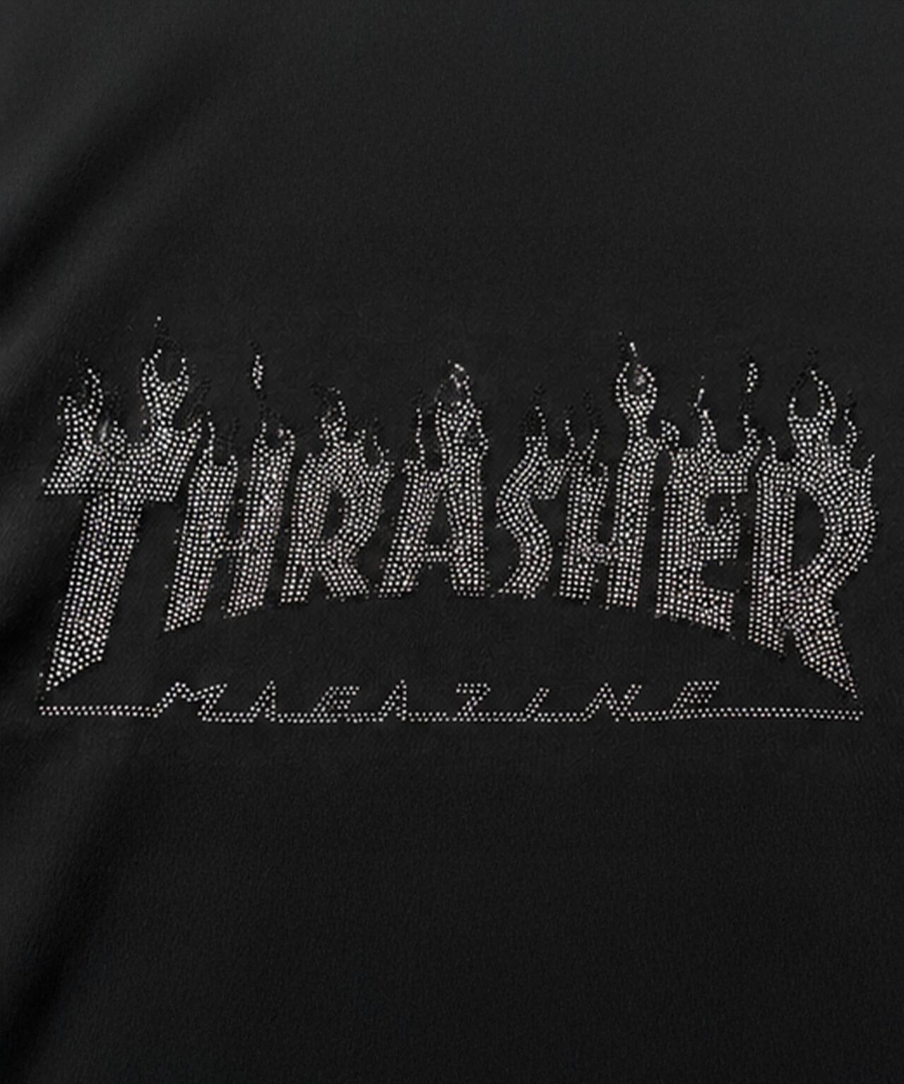 Thrasher/スラッシャー/LHP聯名 RHINESTONE HOODIE 萊茵石連帽衛衣