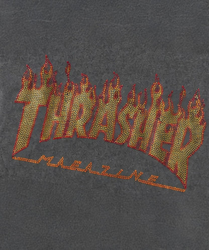 Thrasher/スラッシャー/LHP聯名 RHINESTONE HOODIE 萊茵石連帽衛衣