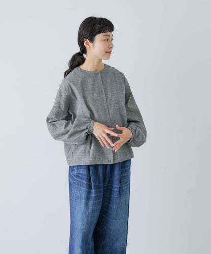 泡泡袖2WAY針織開衫