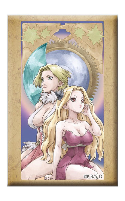 Dr.STONE（石紀元） 花田仁姫&北東西 南 帶支架方形徽章