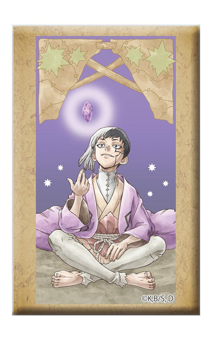 Dr.STONE（石紀元） 附支架方形徽章 あさぎりゲン
