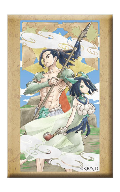 Dr.STONE（石紀元） 莫茲&霧雨 附支架方形徽章