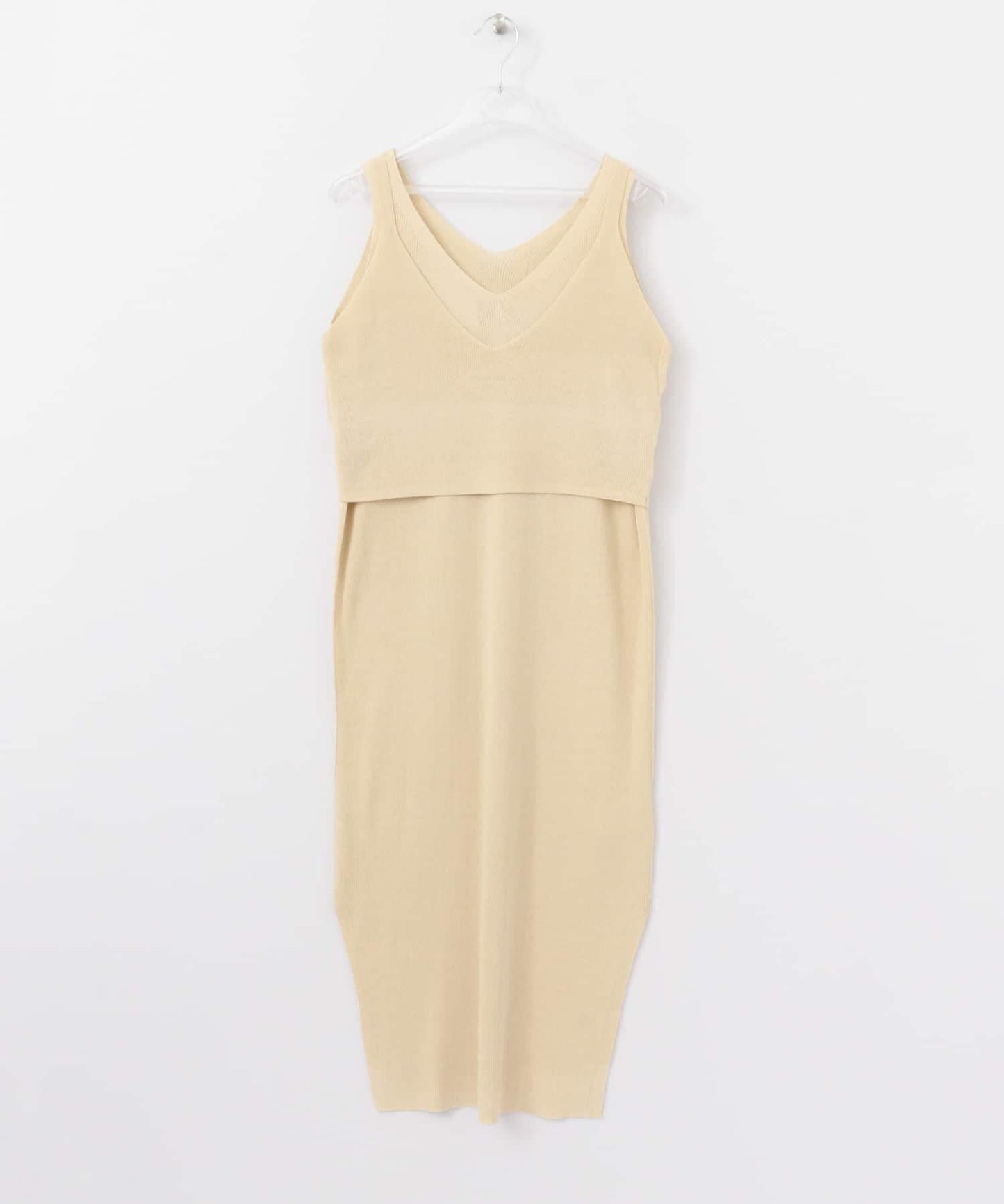 LAYERED KNIT ONE-PIECE 連衣裙