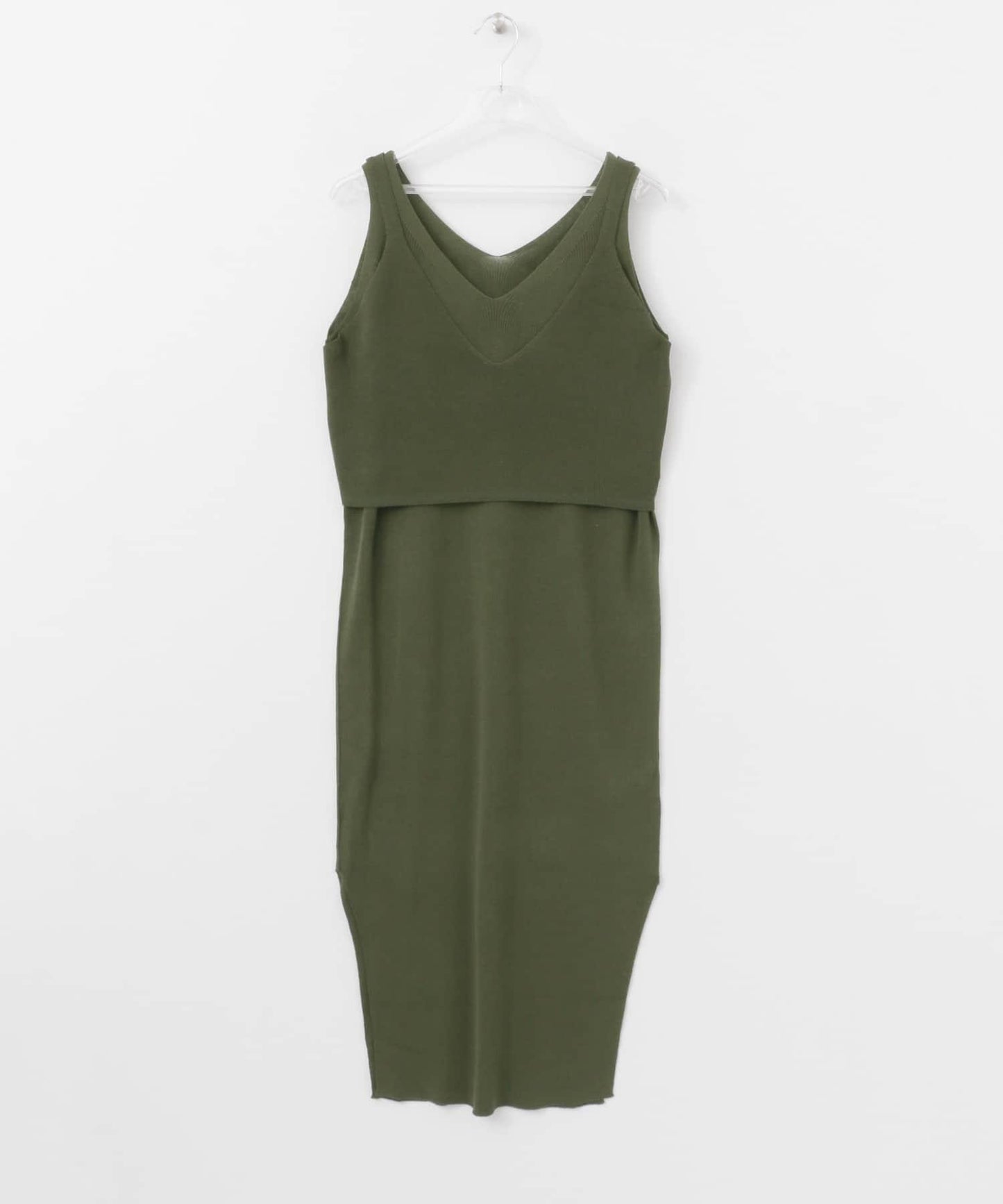 LAYERED KNIT ONE-PIECE 連衣裙