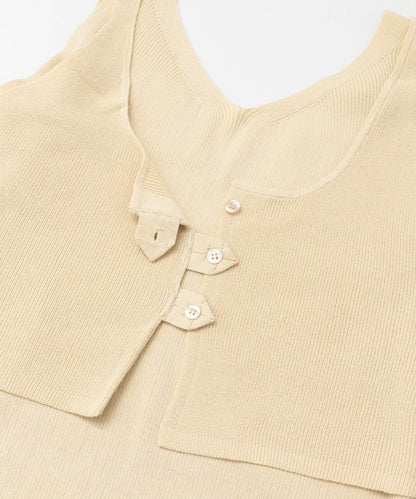 LAYERED KNIT ONE-PIECE 連衣裙