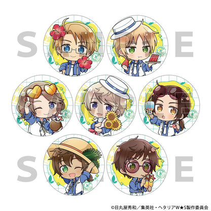 ヘタリア World★Stars（黑塔利亞 World★Stars） 夏季假期系列 ver.B 徽章盲盒 BOX裝（7個入）