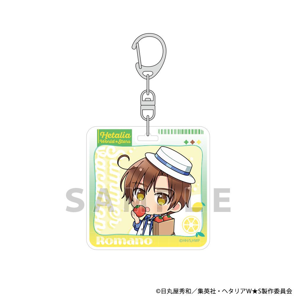 ヘタリア World★Stars（黑塔利亞 World★Stars） 亞克力鑰匙扣 羅維諾/夏日假期款