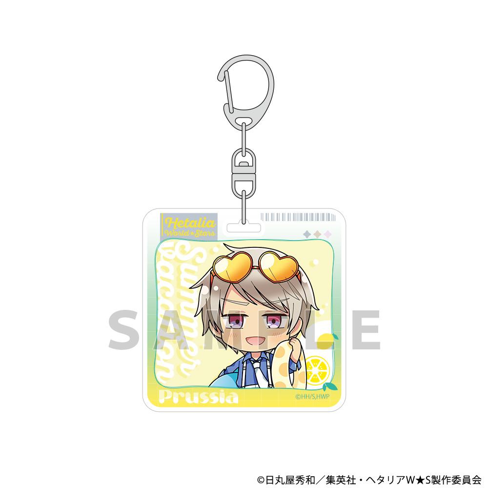 ヘタリア World★Stars（黑塔利亞 World★Stars） 普魯士 亞克力鑰匙扣 夏季假期款