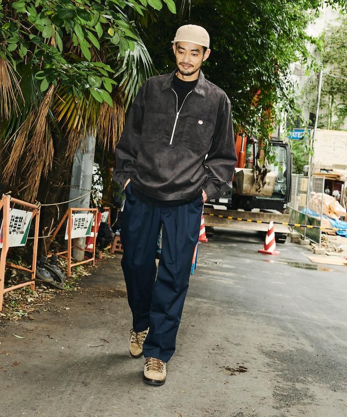 RED KAP × FREAK'S STORE 聯名 燈芯絨 半拉鍊套頭衫 長袖襯衫