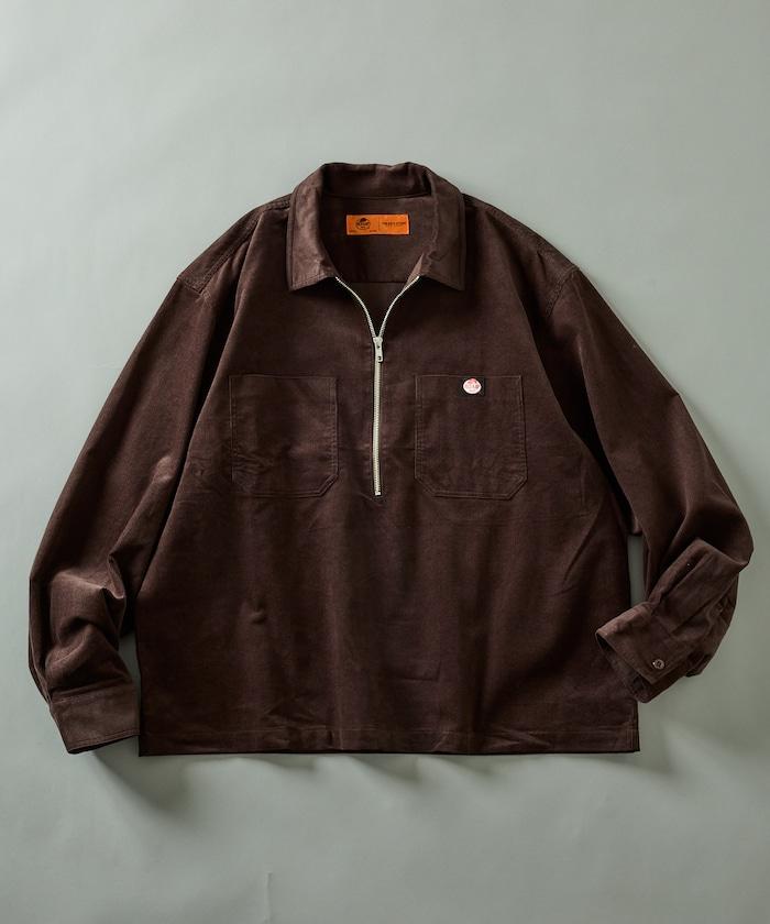 RED KAP × FREAK'S STORE 聯名 燈芯絨 半拉鍊套頭衫 長袖襯衫