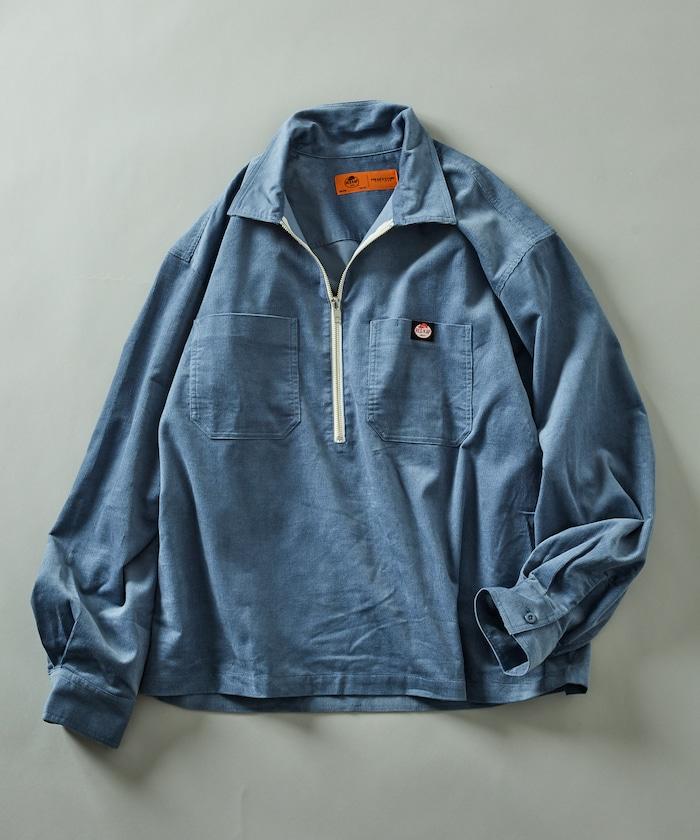 RED KAP × FREAK'S STORE 聯名 燈芯絨 半拉鍊套頭衫 長袖襯衫