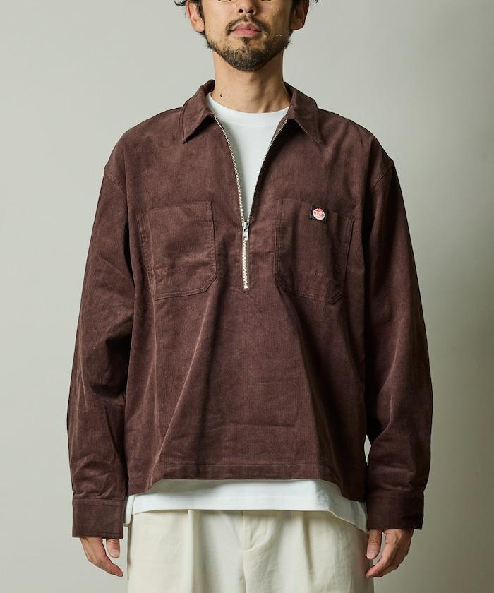 RED KAP × FREAK'S STORE 聯名 燈芯絨 半拉鍊套頭衫 長袖襯衫