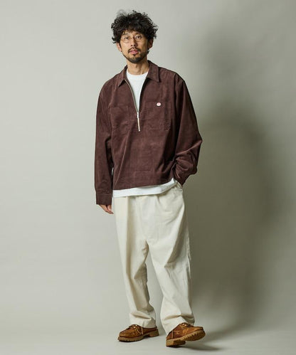 RED KAP × FREAK'S STORE 聯名 燈芯絨 半拉鍊套頭衫 長袖襯衫