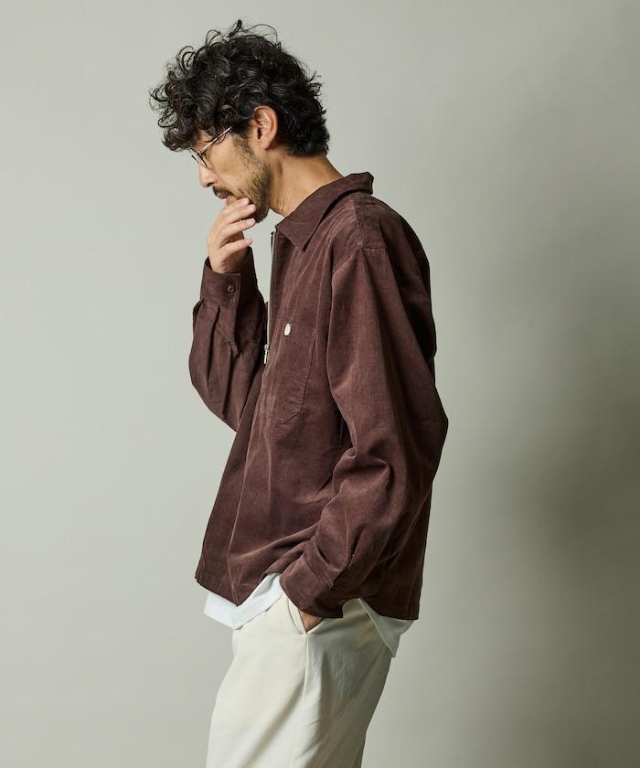 RED KAP × FREAK'S STORE 聯名 燈芯絨 半拉鍊套頭衫 長袖襯衫