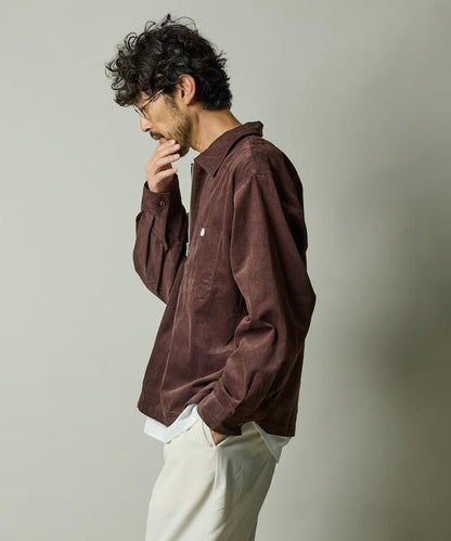RED KAP × FREAK'S STORE 聯名 燈芯絨 半拉鍊套頭衫 長袖襯衫