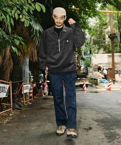 RED KAP × FREAK'S STORE 聯名 燈芯絨 半拉鍊套頭衫 長袖襯衫