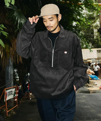 RED KAP × FREAK'S STORE 聯名 燈芯絨 半拉鍊套頭衫 長袖襯衫