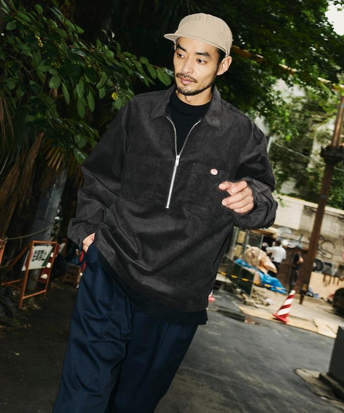 RED KAP × FREAK'S STORE 聯名 燈芯絨 半拉鍊套頭衫 長袖襯衫