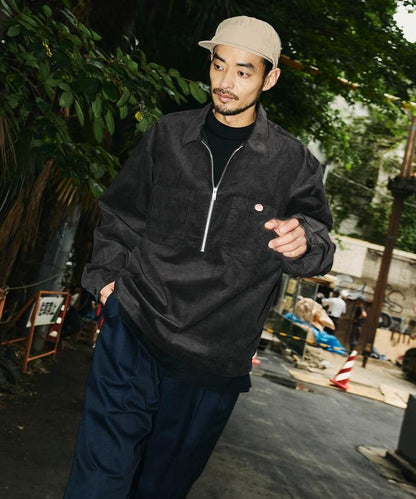 RED KAP × FREAK'S STORE 聯名 燈芯絨 半拉鍊套頭衫 長袖襯衫