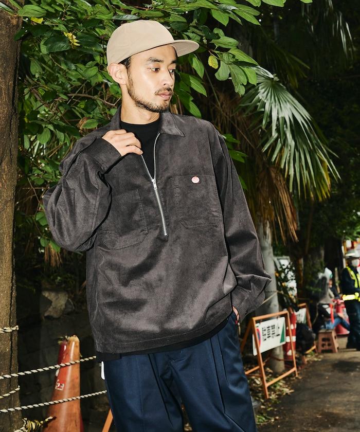 RED KAP × FREAK'S STORE 聯名 燈芯絨 半拉鍊套頭衫 長袖襯衫
