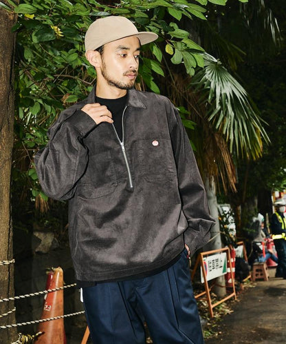 RED KAP × FREAK'S STORE 聯名 燈芯絨 半拉鍊套頭衫 長袖襯衫