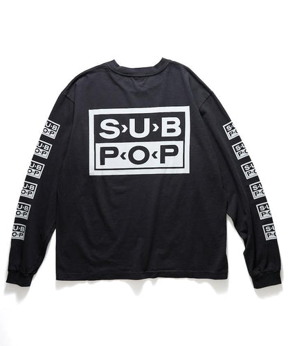 SUB POP LOGOS 長袖T恤
