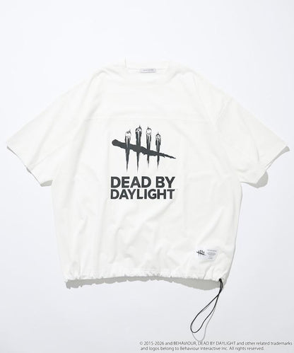 DEAD BY DAYLIGHT 聯名 大Logo 下襬抽繩 橄欖球T恤