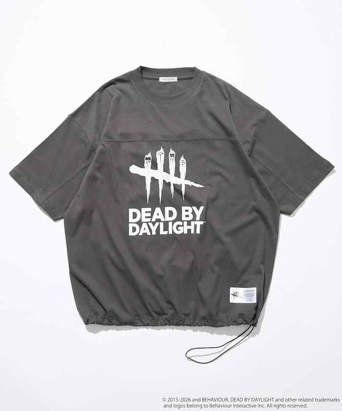 DEAD BY DAYLIGHT 聯名 大Logo 下襬抽繩 橄欖球T恤