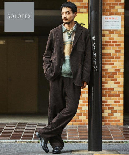 SOLOTEX(R)面料 寬鬆版型 燈芯絨 兩粒扣西裝夾克