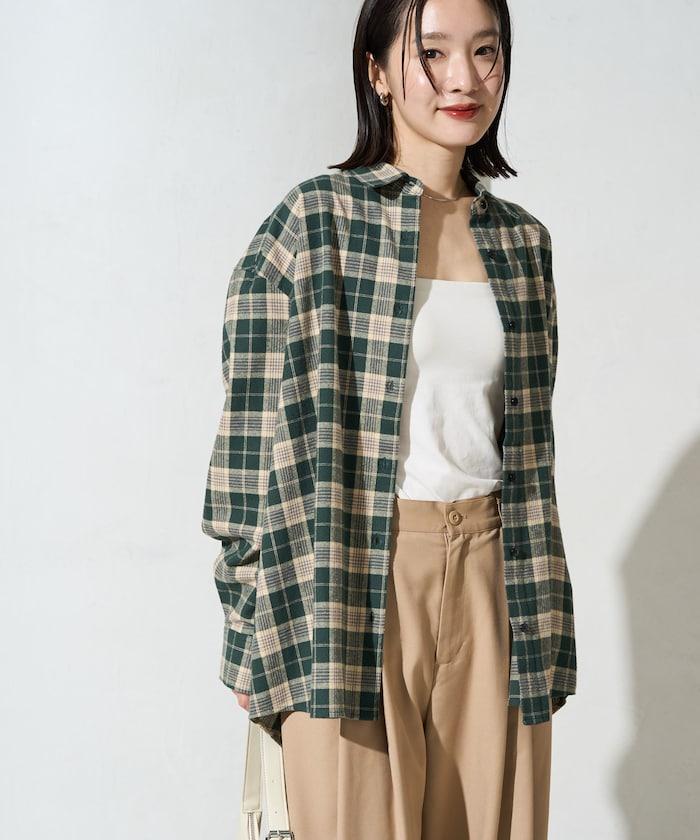 格紋 寬鬆襯衫