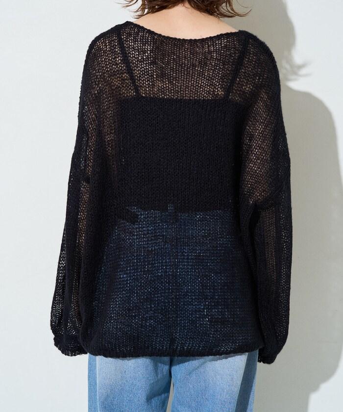 莫代爾觸感 彩色寬鬆針織套頭衫