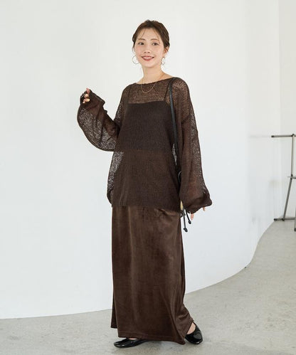 莫代爾觸感 彩色寬鬆針織套頭衫