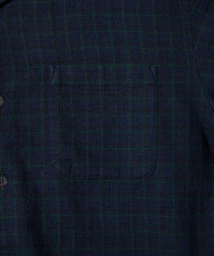 AUSTRALIAN COTTON 開領 格紋襯衫 長袖