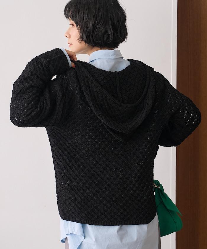 連帽針織套頭衫