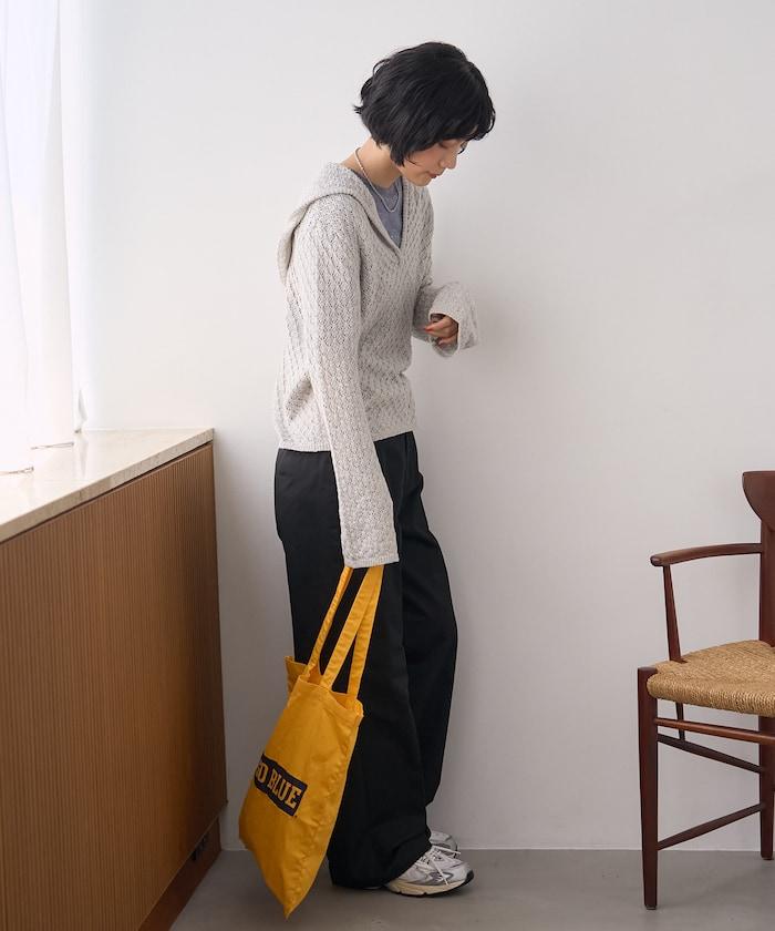 連帽針織套頭衫