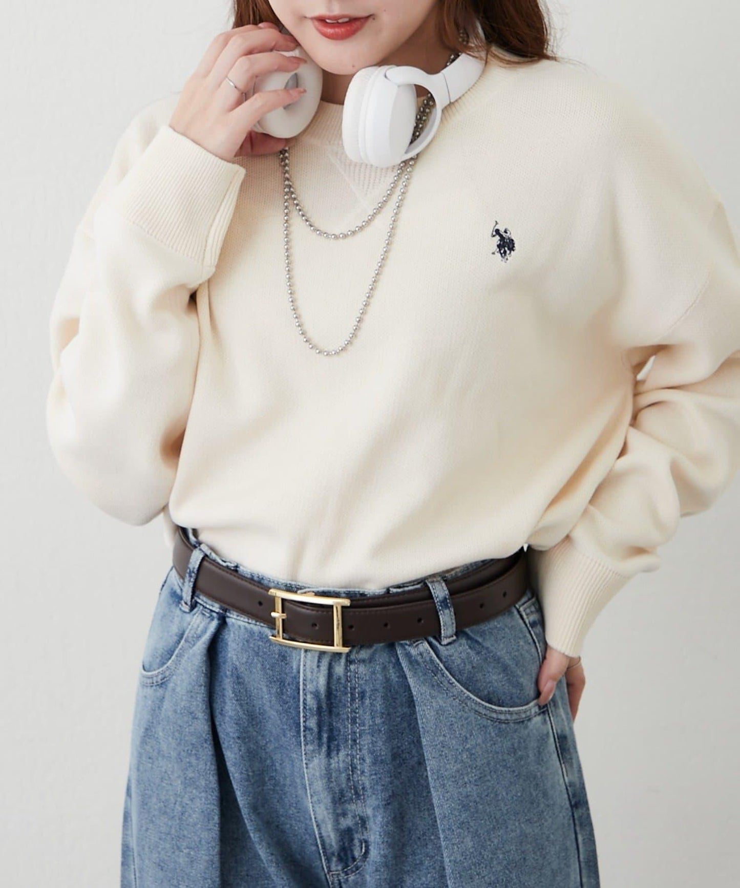 U.S. POLO ASSN. 衛衣式針織套頭衫