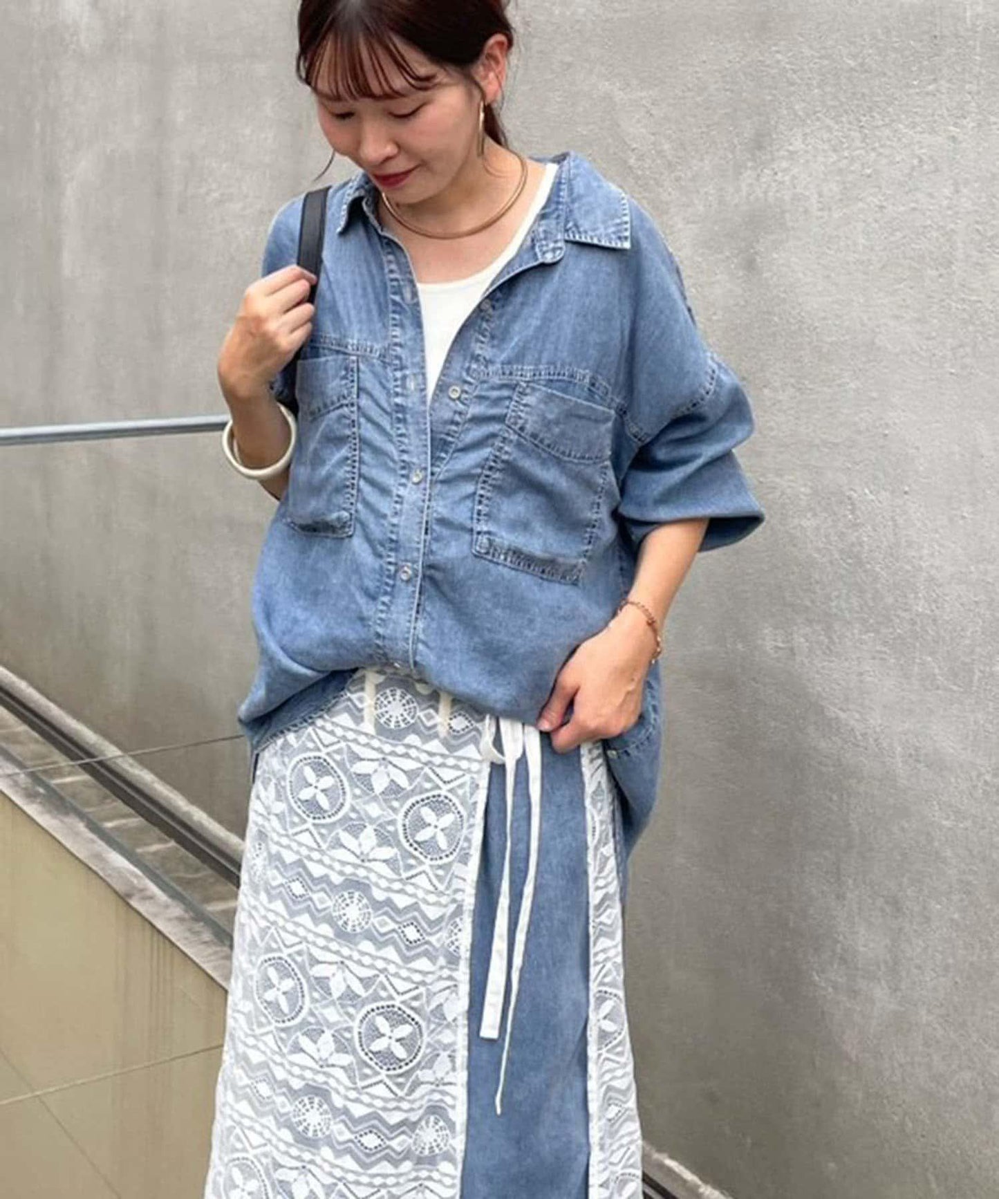 3WAY萊賽爾牛仔襯衫