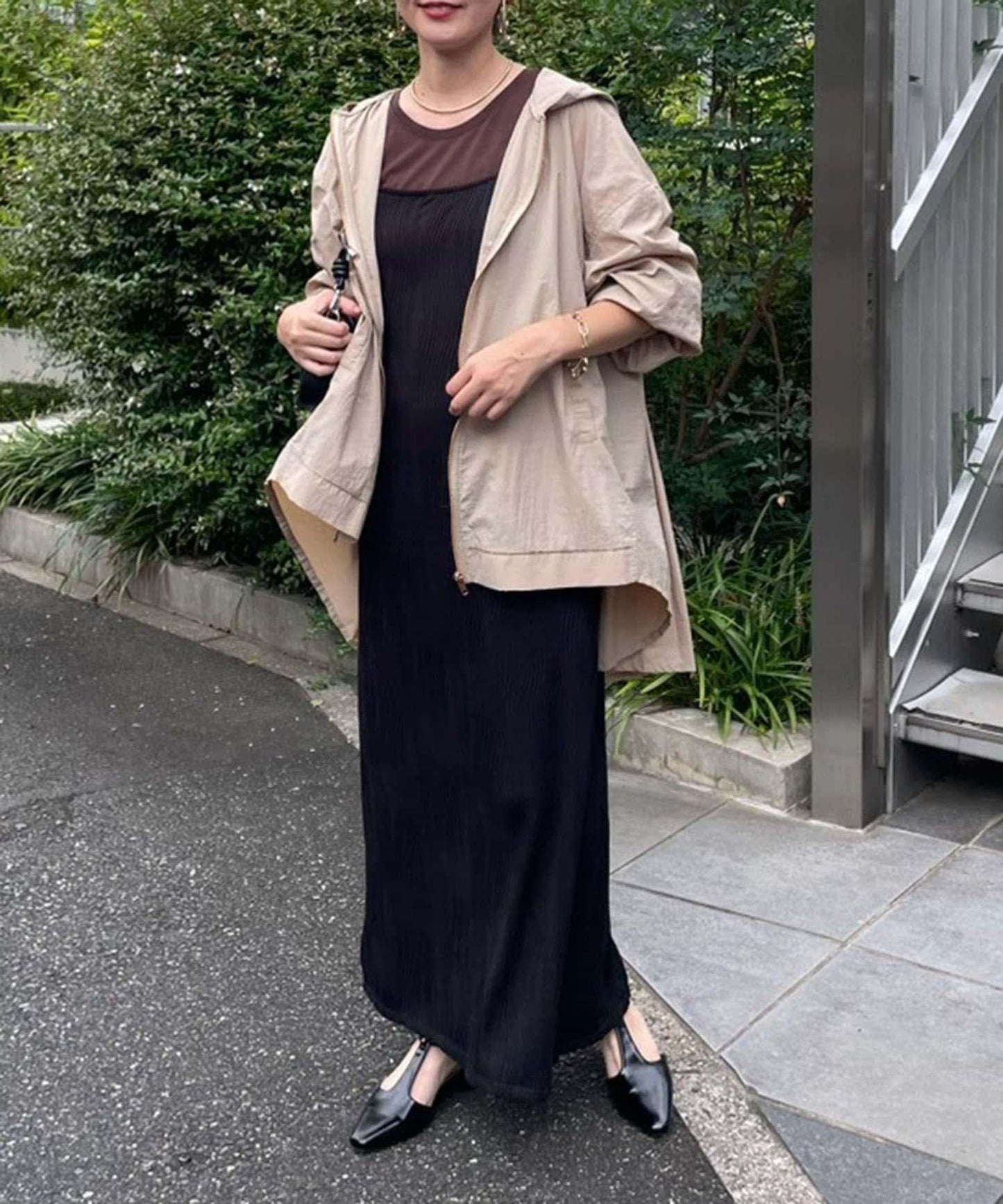 後褶飾輕型夾克