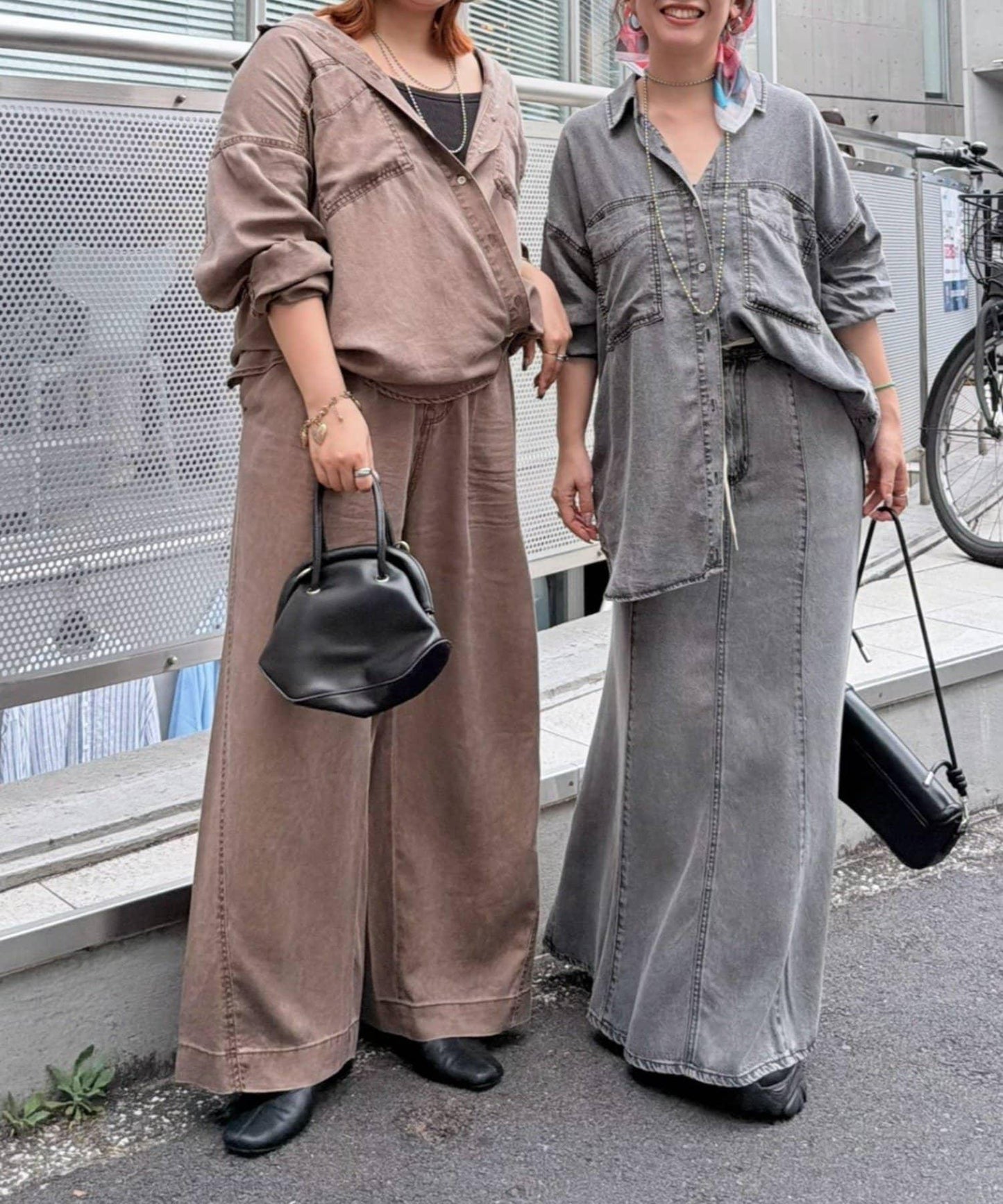 天絲牛仔休閒褲