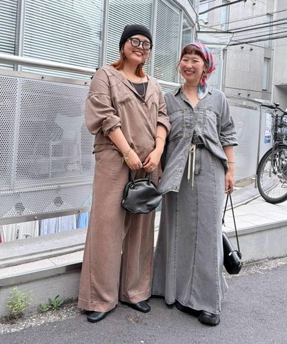天絲牛仔休閒褲