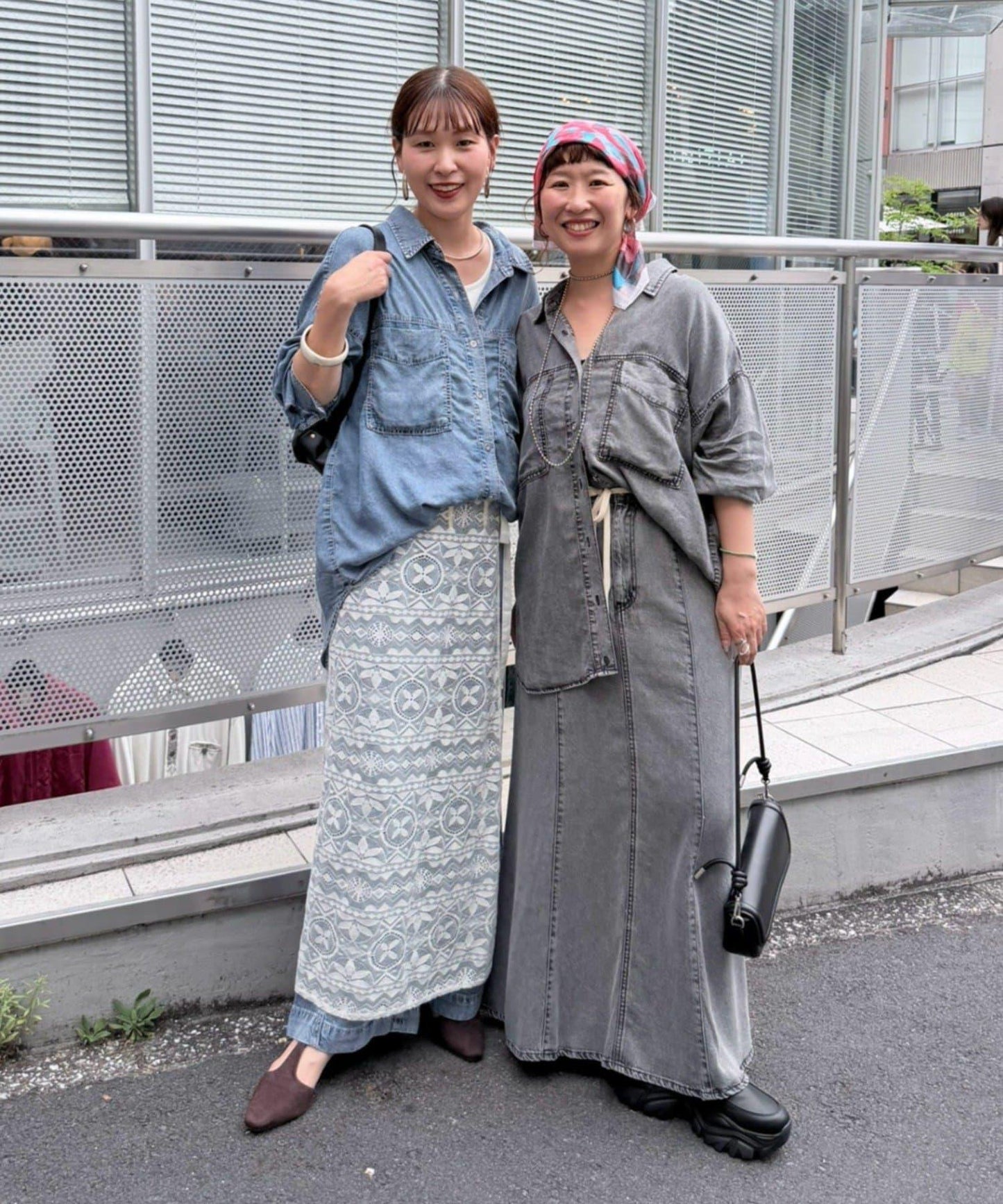 天絲牛仔美人魚半身裙