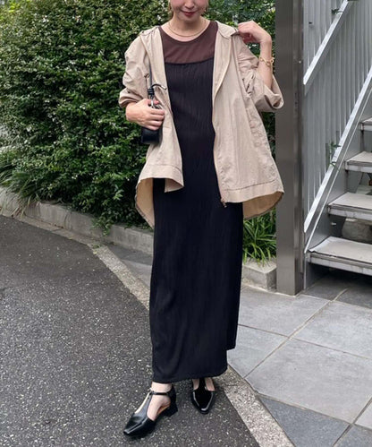 後褶飾輕型夾克
