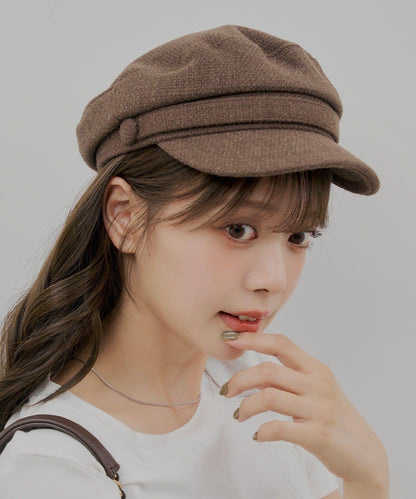 くるみ紐扣報童帽