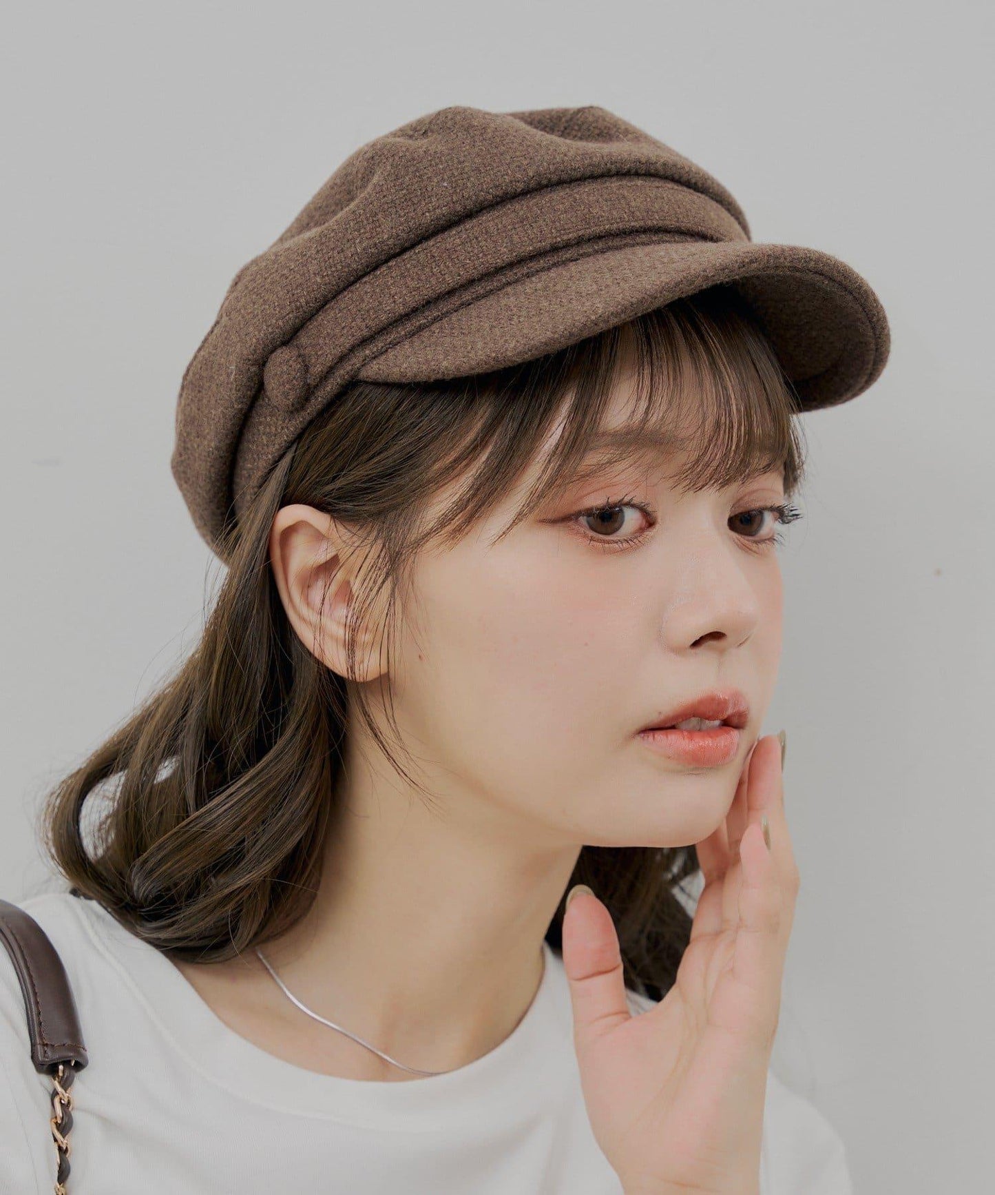 くるみ紐扣報童帽