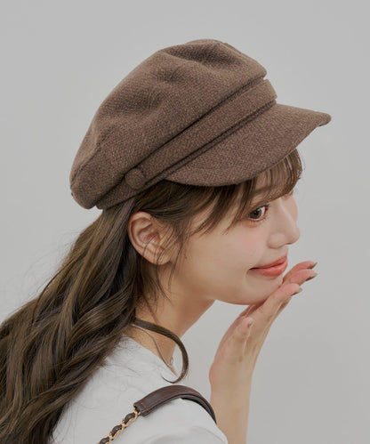 くるみ紐扣報童帽