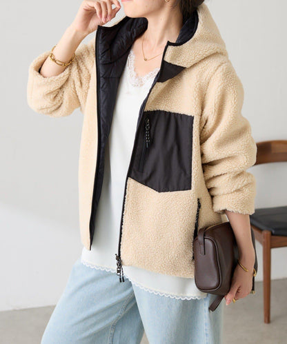 TAION聯名 可翻面羊羔絨羽絨服