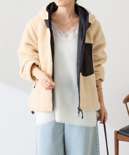 TAION聯名 可翻面羊羔絨羽絨服